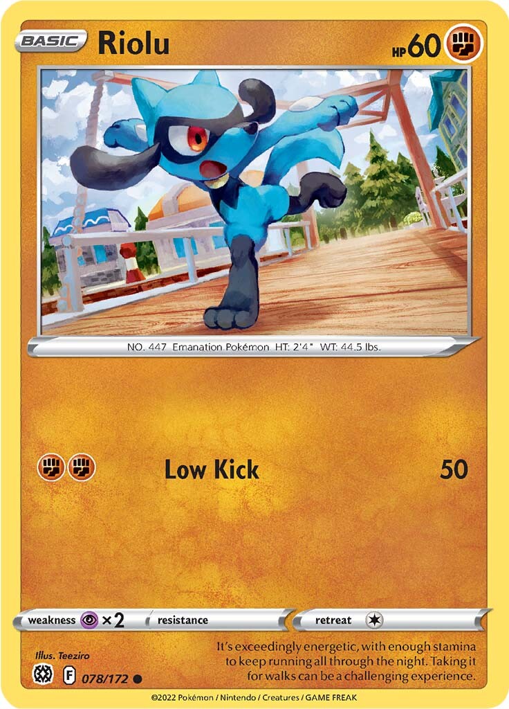 Riolu (078/172) [Sword & Shield: Brilliant Stars] | Black Swamp Games