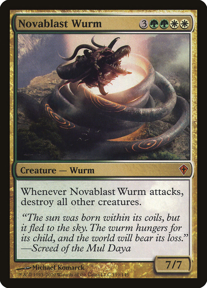 Novablast Wurm [Worldwake] | Black Swamp Games