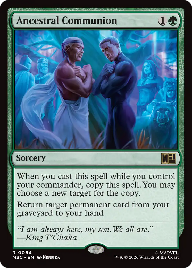 Ancestral Communion (Surge Foil) [Marvel Super Heroes Commander] | Black Swamp Games