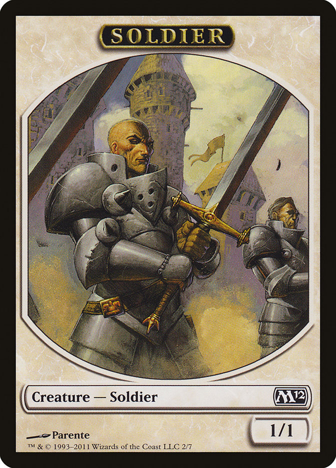 Soldier Token [Magic 2012 Tokens] | Black Swamp Games
