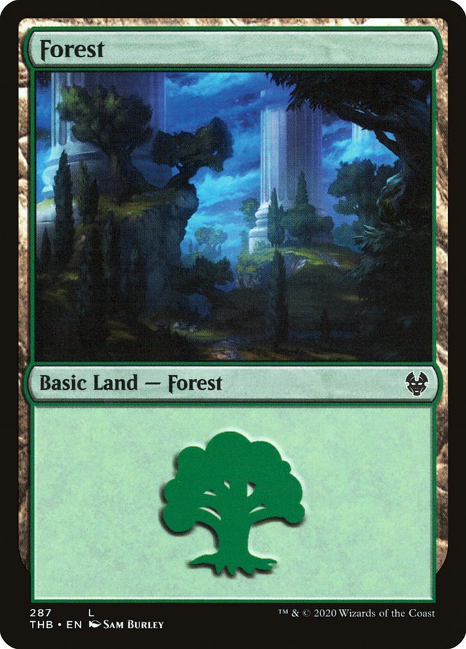 Forest (287) [Theros Beyond Death] | Black Swamp Games