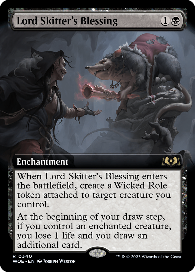 Lord Skitter's Blessing (Extended Art) [Wilds of Eldraine] | Black Swamp Games