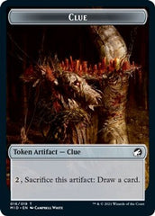 Zombie (005) // Clue Double-Sided Token [Innistrad: Midnight Hunt Tokens] | Black Swamp Games