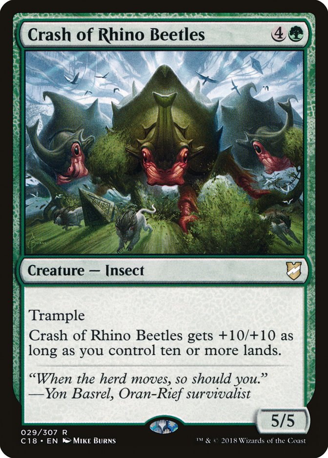 Crash of Rhino Beetles [Commander 2018] | Black Swamp Games