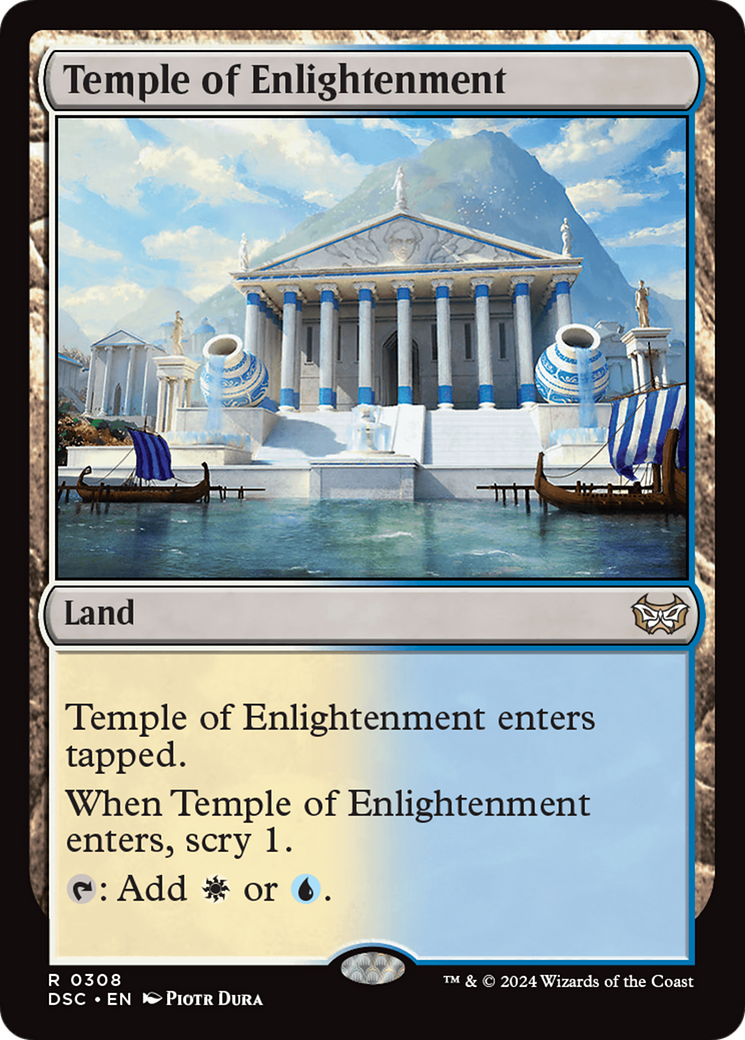 Temple of Enlightenment [Duskmourn: House of Horror Commander] | Black Swamp Games