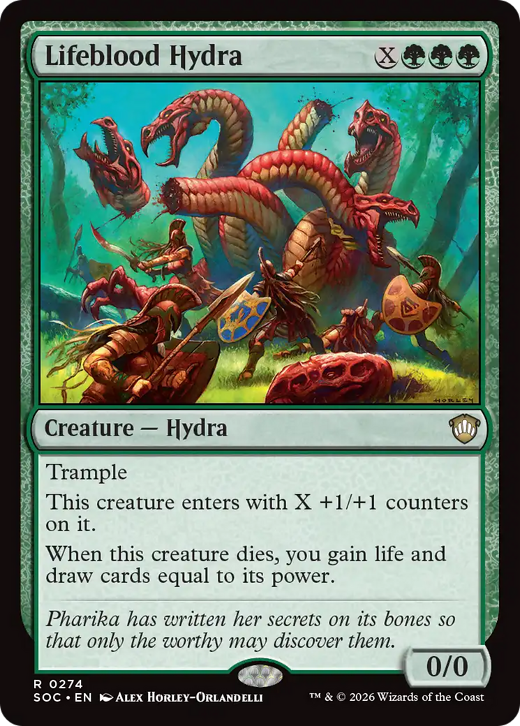 Lifeblood Hydra [Secrets of Strixhaven Commander] | Black Swamp Games