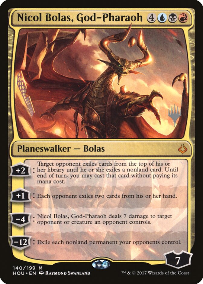 Nicol Bolas, God-Pharaoh (Promo Pack) [Hour of Devastation Promos] | Black Swamp Games