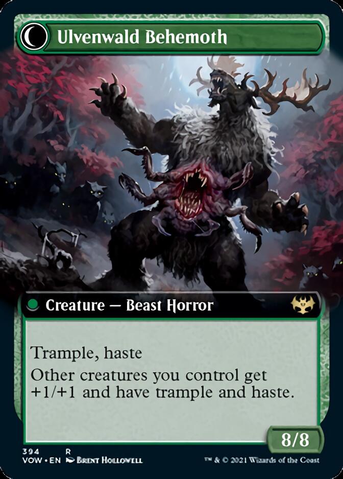 Ulvenwald Oddity // Ulvenwald Behemoth (Extended Art) [Innistrad: Crimson Vow] | Black Swamp Games