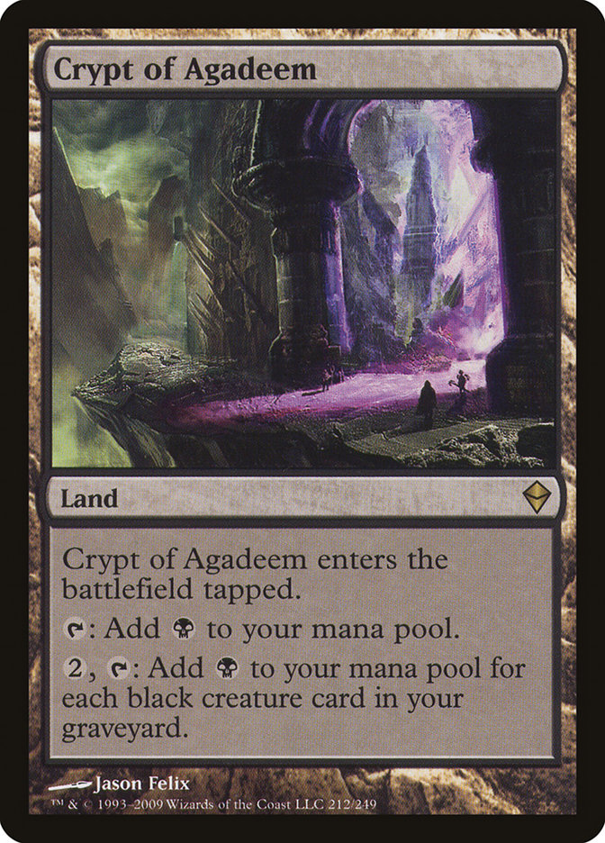 Crypt of Agadeem [Zendikar] | Black Swamp Games