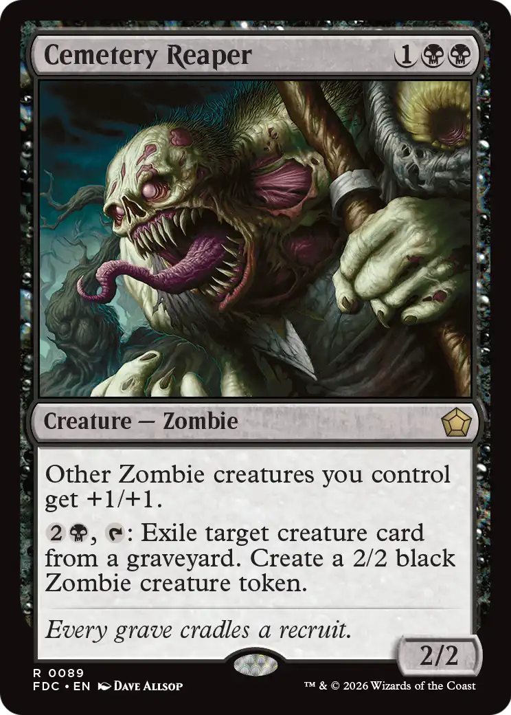 Cemetery Reaper [Foundations Commander] | Black Swamp Games