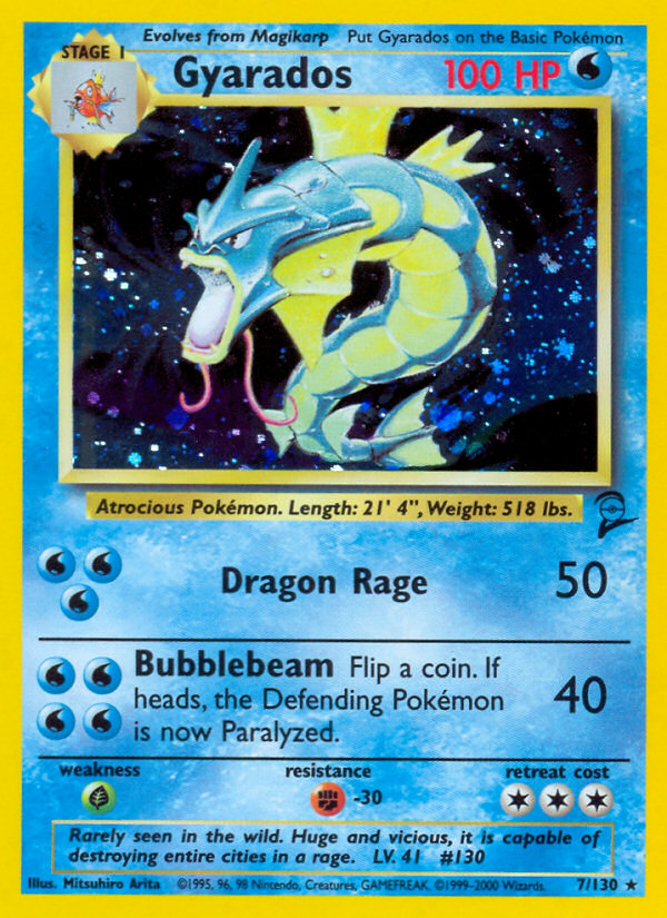 Gyarados (7/130) [Base Set 2] | Black Swamp Games