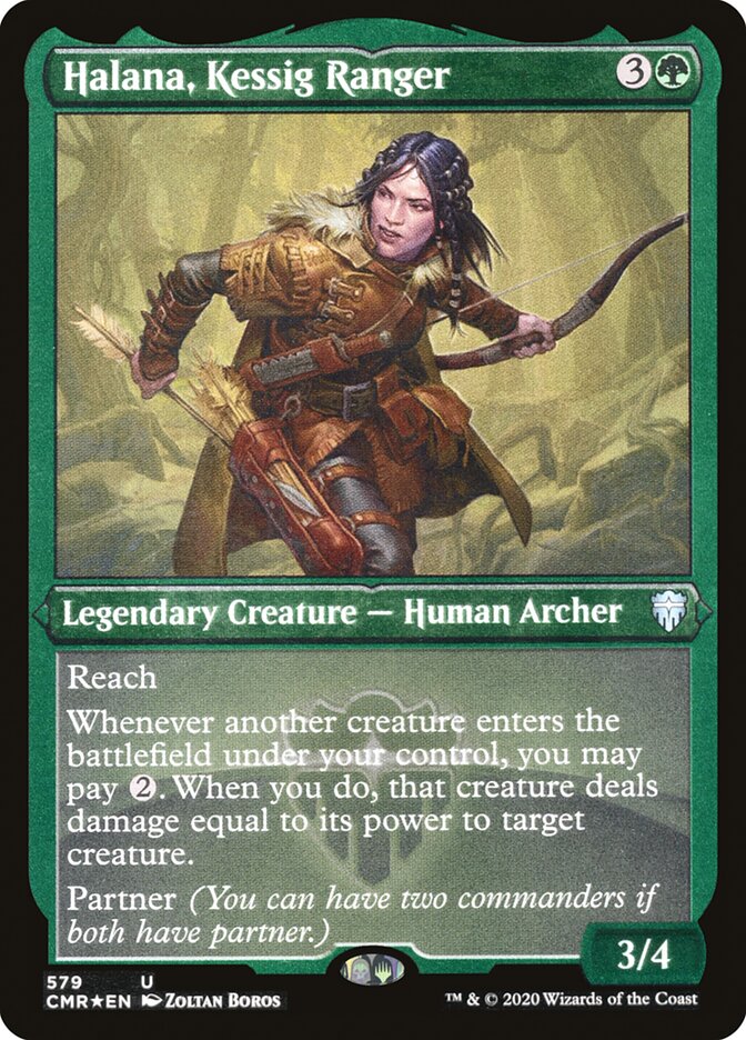 Halana, Kessig Ranger (Foil Etched) [Commander Legends] | Black Swamp Games