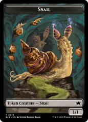 Snail // Thundertrap Trainer Double-Sided Token [Bloomburrow Tokens] | Black Swamp Games