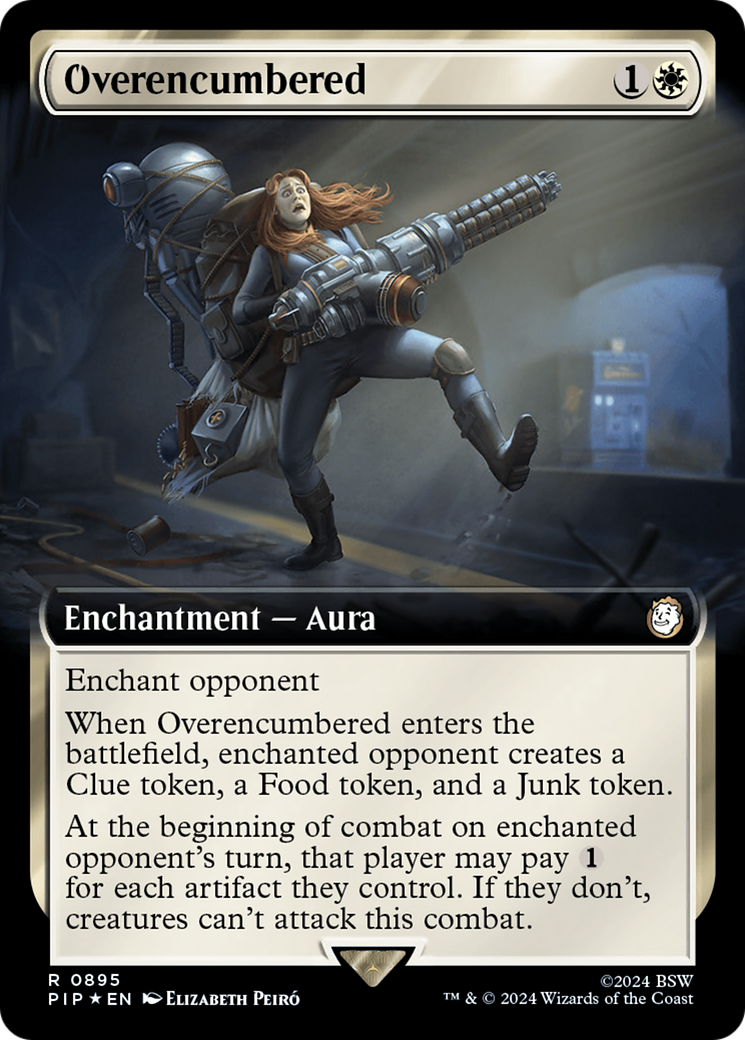 Overencumbered (Extended Art) (Surge Foil) [Fallout] | Black Swamp Games