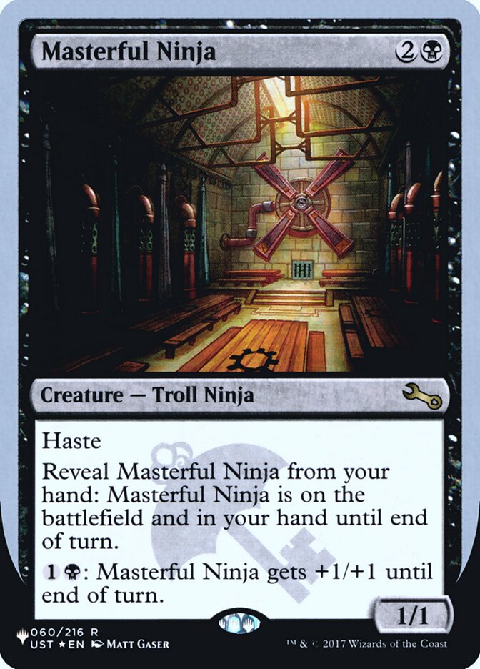 Masterful Ninja (Unfinity Foil Edition) [The List] | Black Swamp Games