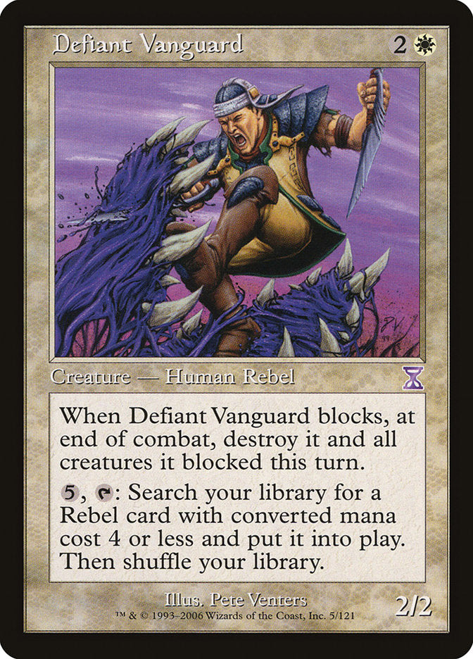 Defiant Vanguard [Time Spiral Timeshifted] | Black Swamp Games