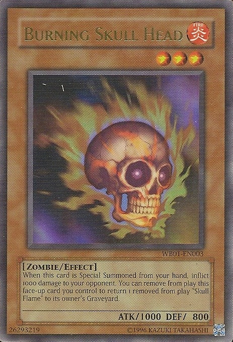 Burning Skull Head [WB01-EN003] Ultra Rare | Black Swamp Games