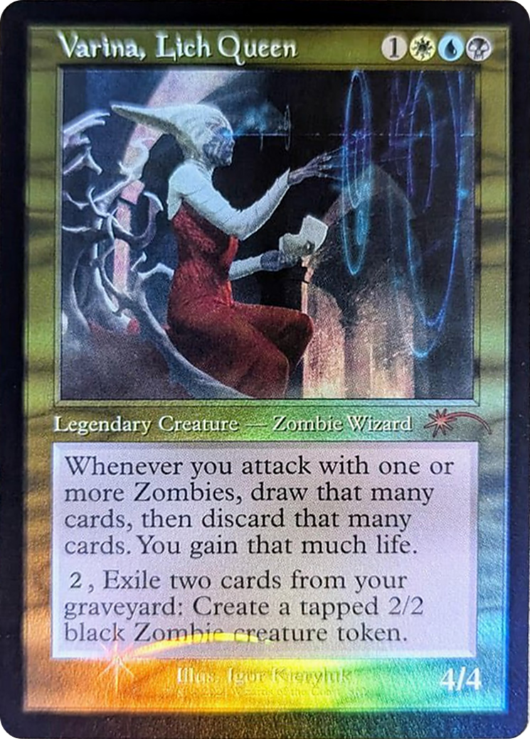Varina, Lich Queen (Retro Frame) [Secret Lair Drop Series] | Black Swamp Games
