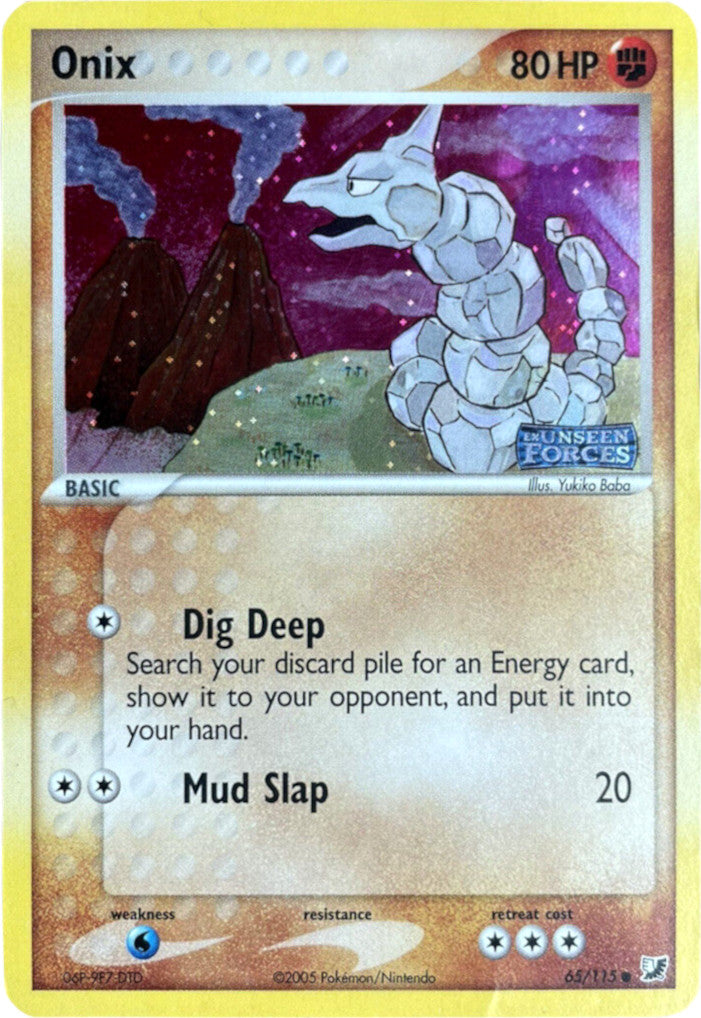 Onix (65/115) (Stamped) [EX: Unseen Forces] | Black Swamp Games