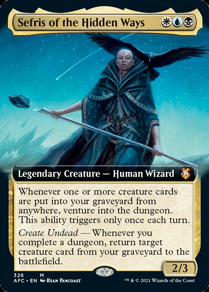 Sefris of the Hidden Ways (Extended Art) [Dungeons & Dragons: Adventures in the Forgotten Realms Commander] | Black Swamp Games