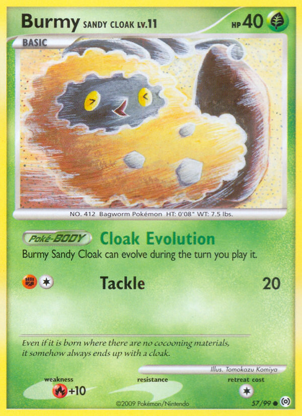 Burmy Sandy Cloak (57/99) [Platinum: Arceus] | Black Swamp Games
