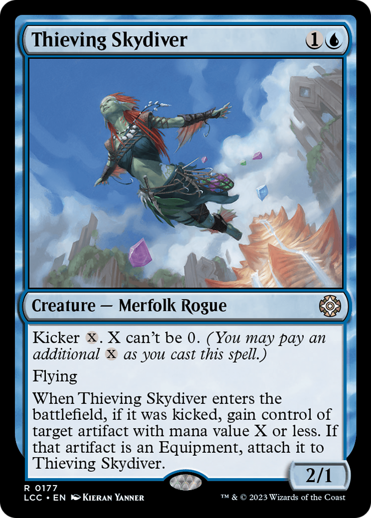 Thieving Skydiver [The Lost Caverns of Ixalan Commander] | Black Swamp Games