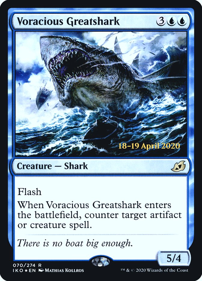 Voracious Greatshark [Ikoria: Lair of Behemoths Prerelease Promos] | Black Swamp Games