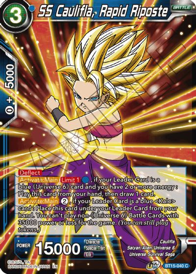 SS Caulifla, Rapid Riposte (BT15-040) [Saiyan Showdown] | Black Swamp Games