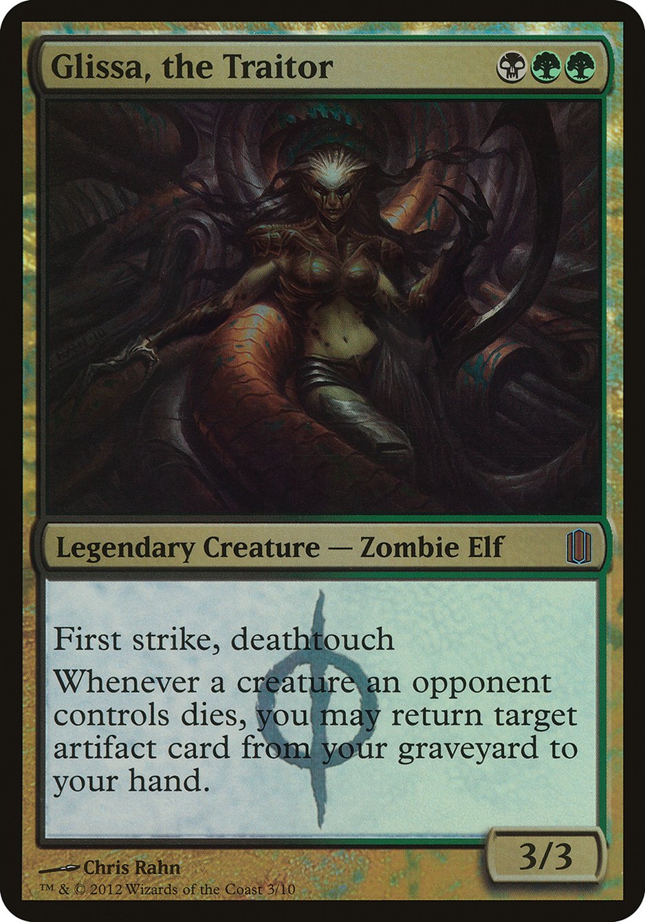 Glissa, the Traitor (Oversized) [Commander's Arsenal Oversized] | Black Swamp Games