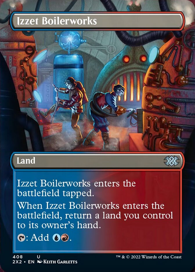 Izzet Boilerworks (Borderless Alternate Art) [Double Masters 2022] | Black Swamp Games