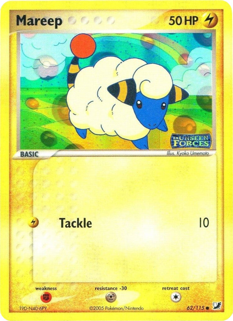 Mareep (62/115) (Stamped) [EX: Unseen Forces] | Black Swamp Games