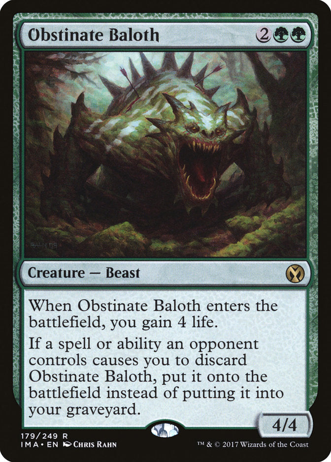 Obstinate Baloth [Iconic Masters] | Black Swamp Games