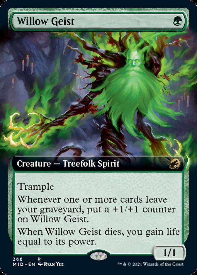 Willow Geist (Extended Art) [Innistrad: Midnight Hunt] | Black Swamp Games
