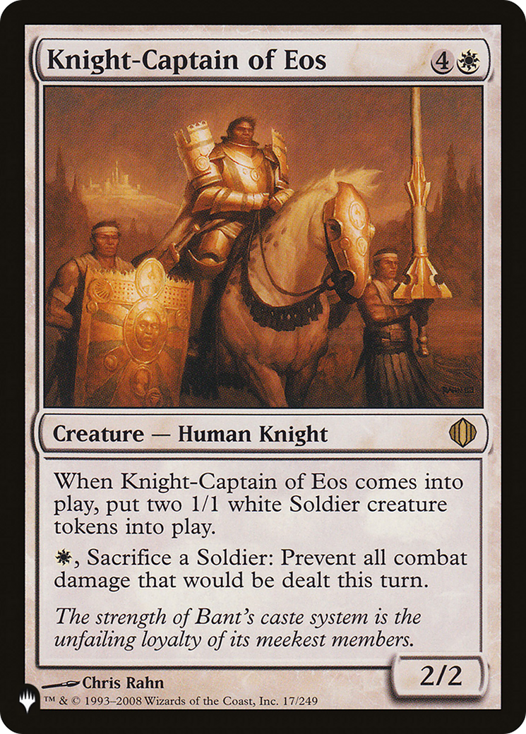 Knight-Captain of Eos [The List] | Black Swamp Games