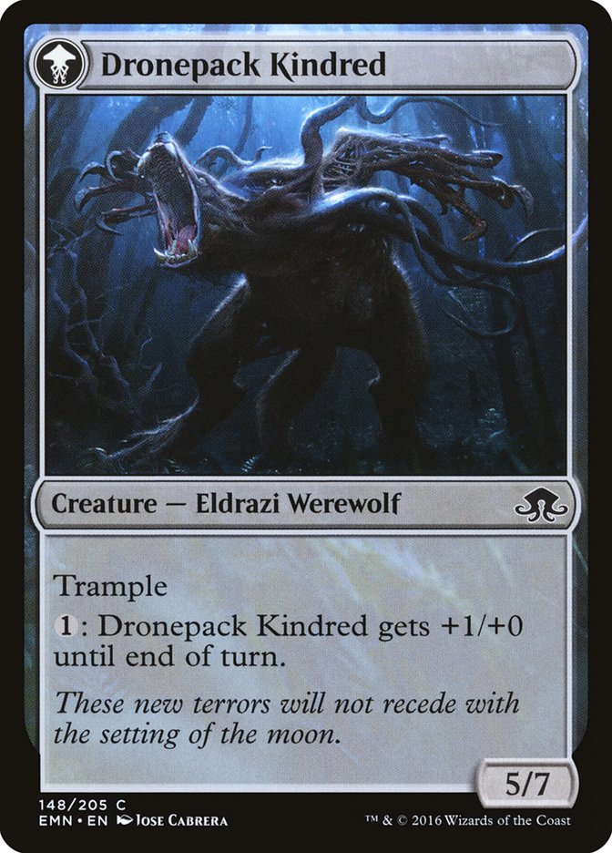 Vildin-Pack Outcast // Dronepack Kindred [Eldritch Moon] | Black Swamp Games