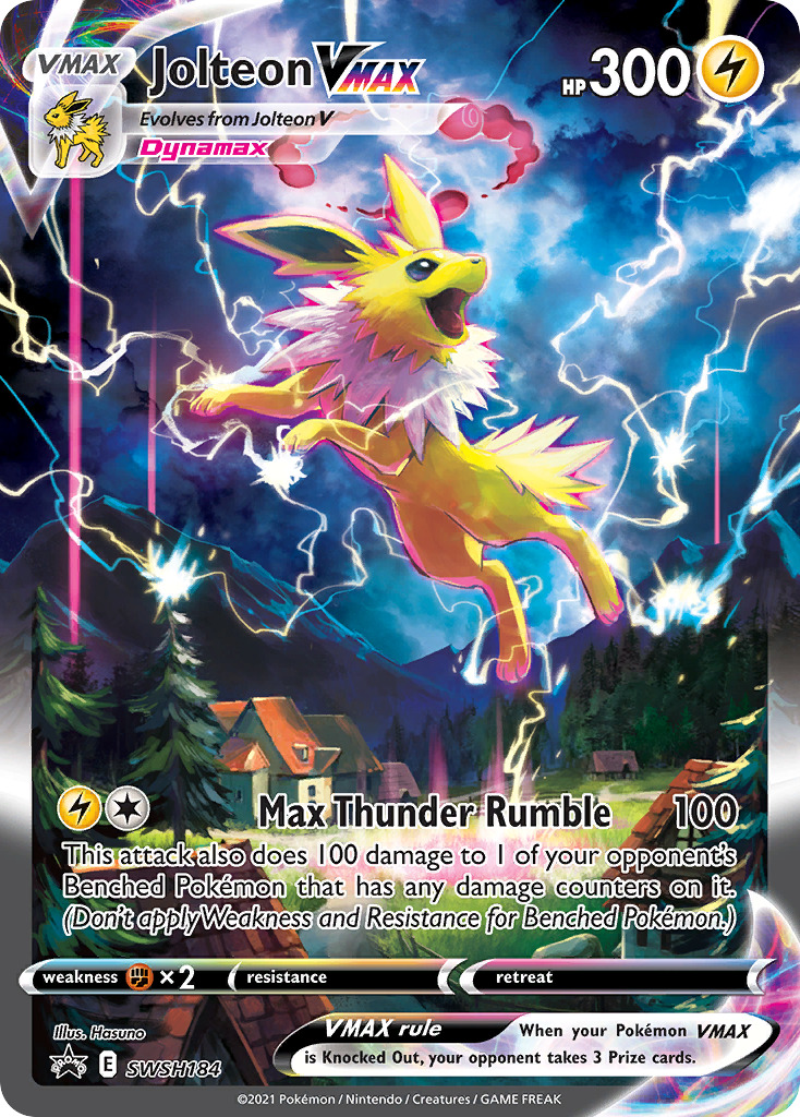 Jolteon VMAX (SWSH184) (Jumbo Card) [Sword & Shield: Black Star Promos] | Black Swamp Games