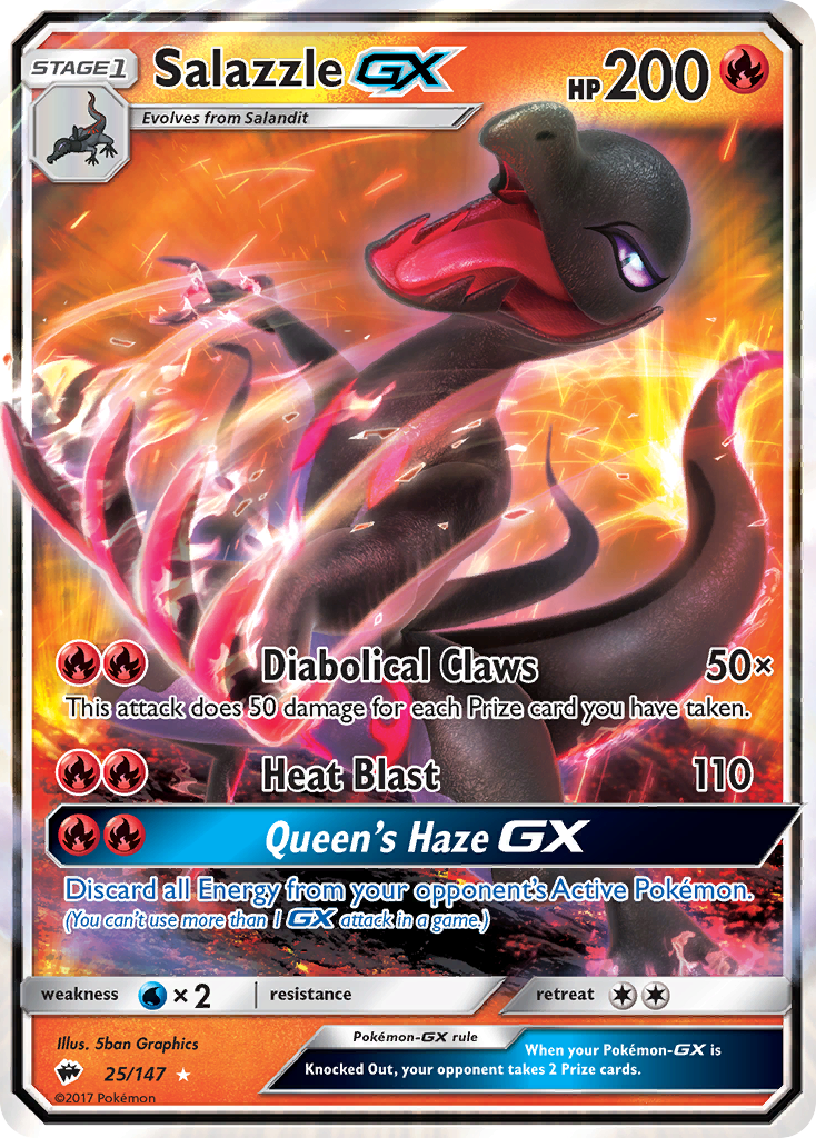 Salazzle GX (25/147) [Sun & Moon: Burning Shadows] | Black Swamp Games