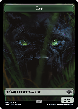 Insect // Cat (008) Double-Sided Token [Dominaria Remastered Tokens] | Black Swamp Games