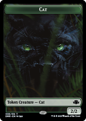 Elephant // Cat (008) Double-Sided Token [Dominaria Remastered Tokens] | Black Swamp Games