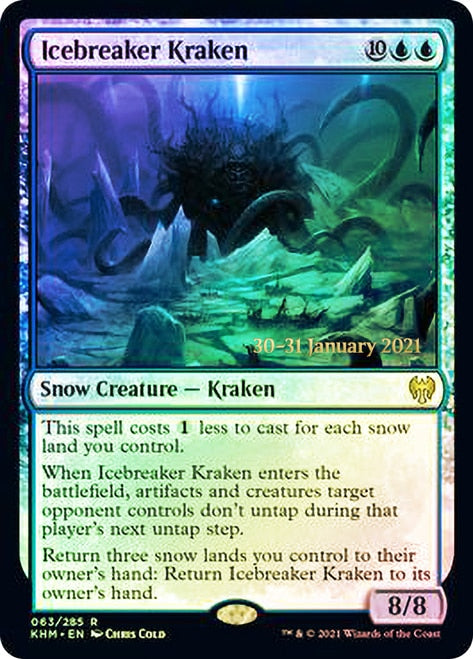 Icebreaker Kraken [Kaldheim Prerelease Promos] | Black Swamp Games