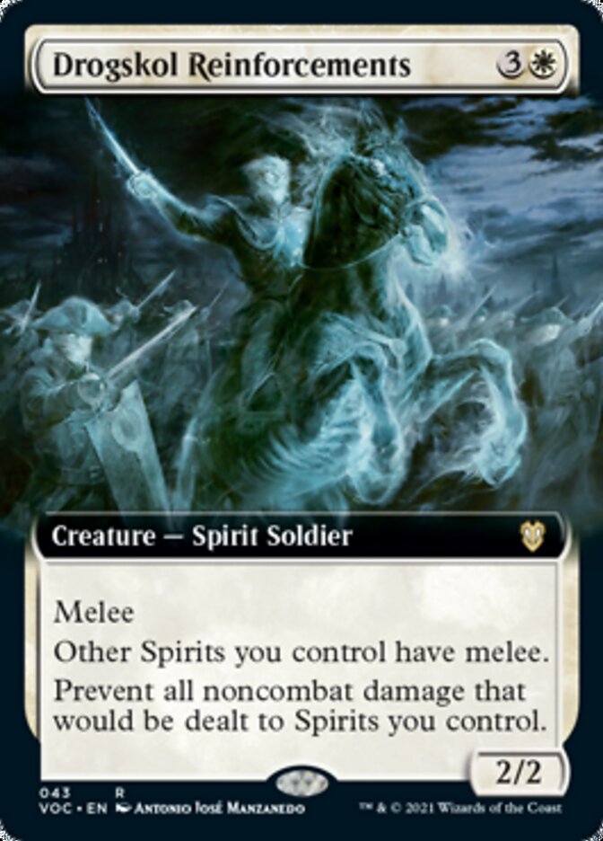 Drogskol Reinforcements (Extended Art) [Innistrad: Crimson Vow Commander] | Black Swamp Games