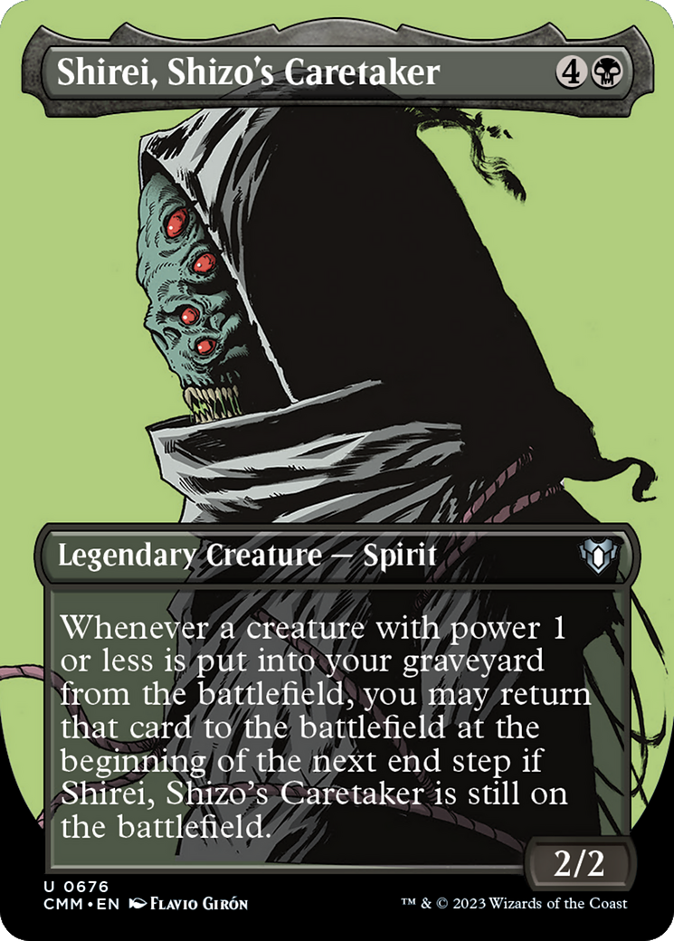 Shirei, Shizo's Caretaker (Borderless Profile) [Commander Masters] | Black Swamp Games