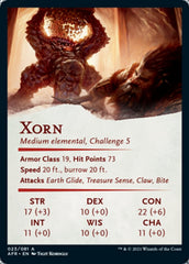 Xorn Art Card [Dungeons & Dragons: Adventures in the Forgotten Realms Art Series] | Black Swamp Games