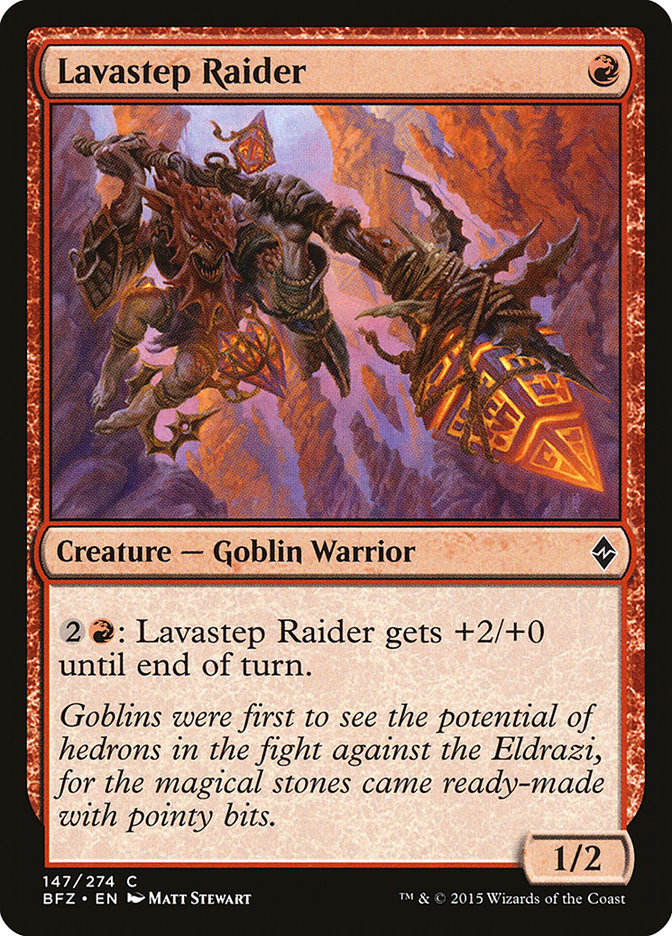 Lavastep Raider [Battle for Zendikar] | Black Swamp Games