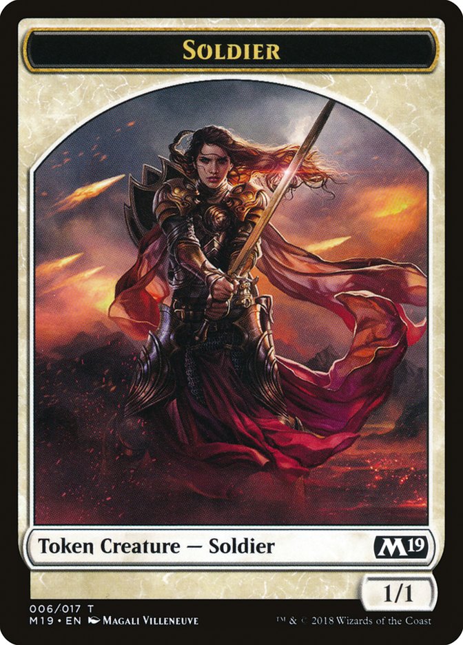 Soldier Token [Core Set 2019 Tokens] | Black Swamp Games