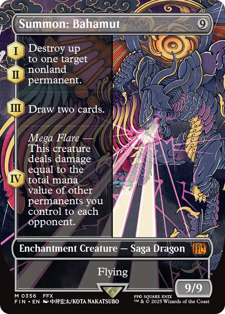 Summon: Bahamut (Borderless) [FINAL FANTASY] | Black Swamp Games