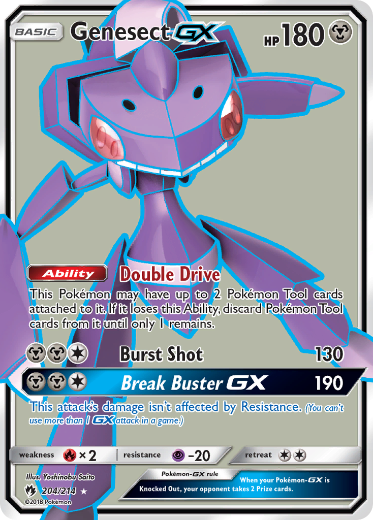 Genesect GX (204/214) [Sun & Moon: Lost Thunder] | Black Swamp Games
