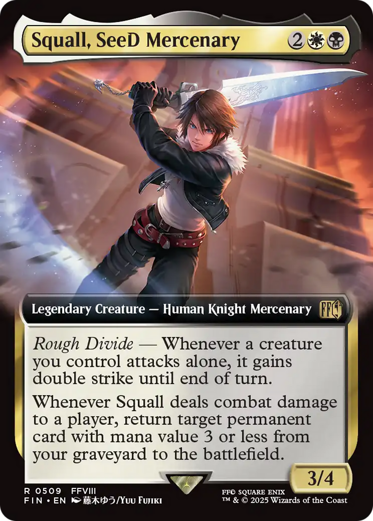 Squall, SeeD Mercenary (Extended Art) [FINAL FANTASY] | Black Swamp Games
