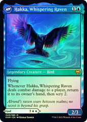 Alrund, God of the Cosmos // Hakka, Whispering Raven [Kaldheim Prerelease Promos] | Black Swamp Games