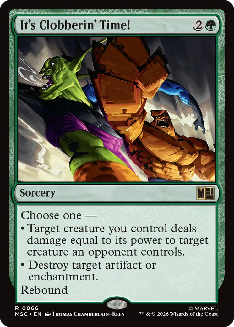 It's Clobberin' Time! (Surge Foil) [Marvel Super Heroes Commander] | Black Swamp Games